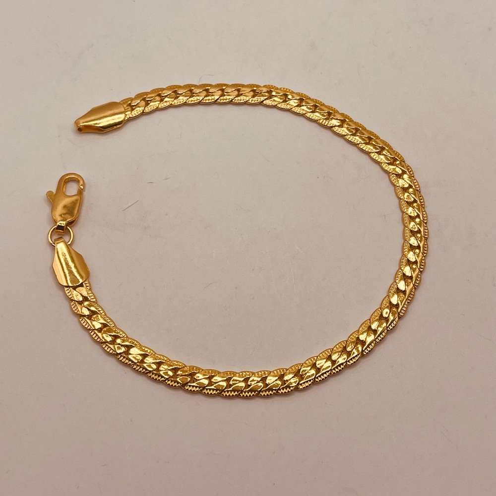 Gold plated bracelet for women gold color